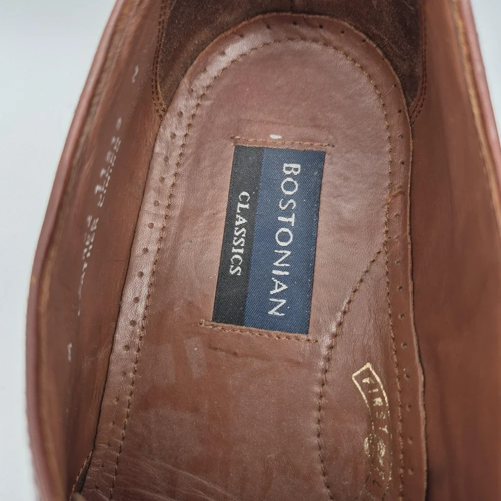 Bostonian Shoes Mens Size‎ 12 Brown Leather Cap Toe Oxford Dress Classics 20352